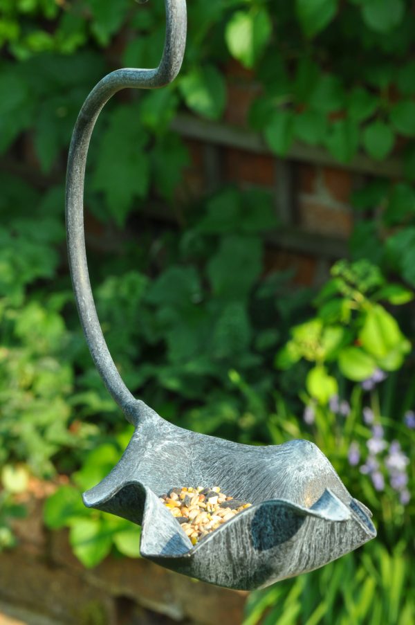 Small Leaf bird feeder by Ian Gill Sculpture