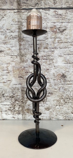 Knot Candlestick by Ian Gill Sculpture