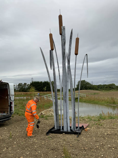 Giant Bulrush & Reed Sculpture